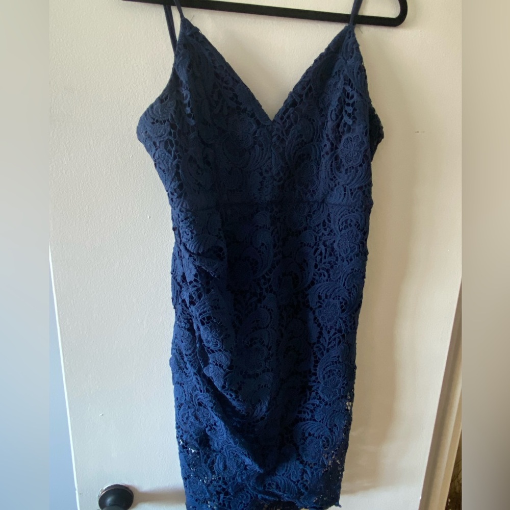 Navy Lace